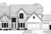 European Style House Plan - 4 Beds 4 Baths 3571 Sq/Ft Plan #67-156 