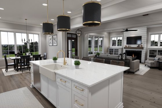 Interior - Kitchen 2 for Farmhouse House Plan #51-1261 - 3 bed, 3.5 bath