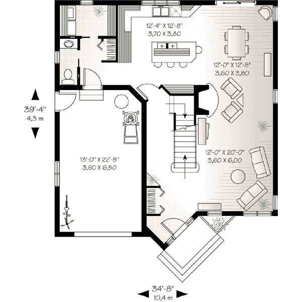 Home Plan - Floor Plan - Main Floor Plan #23-517