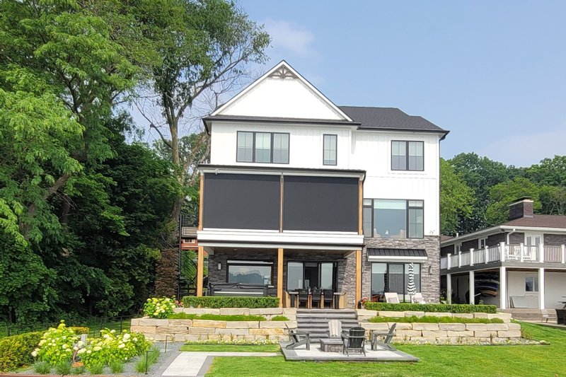 Dream House Plan - Exterior - Rear Elevation 1 for Farmhouse House Plan #1057-32 - 5 bed, 4.5 bath