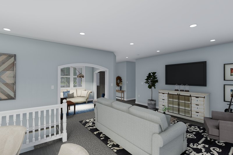 House Blueprint - Interior - Family Room 1 for Farmhouse House Plan #1060-104 - 3 bed, 2 bath