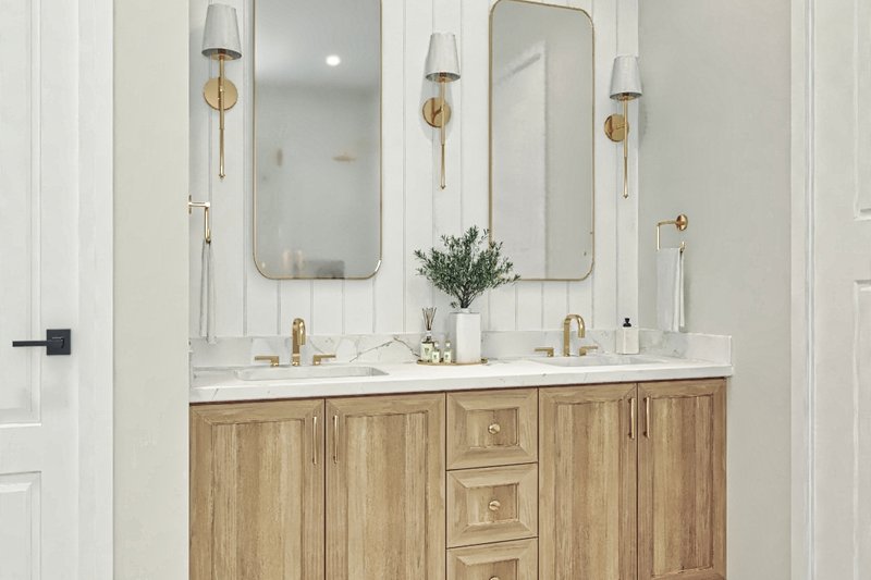 Architectural House Design - Interior - Master Bathroom 1 for Farmhouse House Plan #119-470 - 3 bed, 3 bath