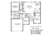 Traditional Style House Plan - 3 Beds 3 Baths 2161 Sq/Ft Plan #424-418 