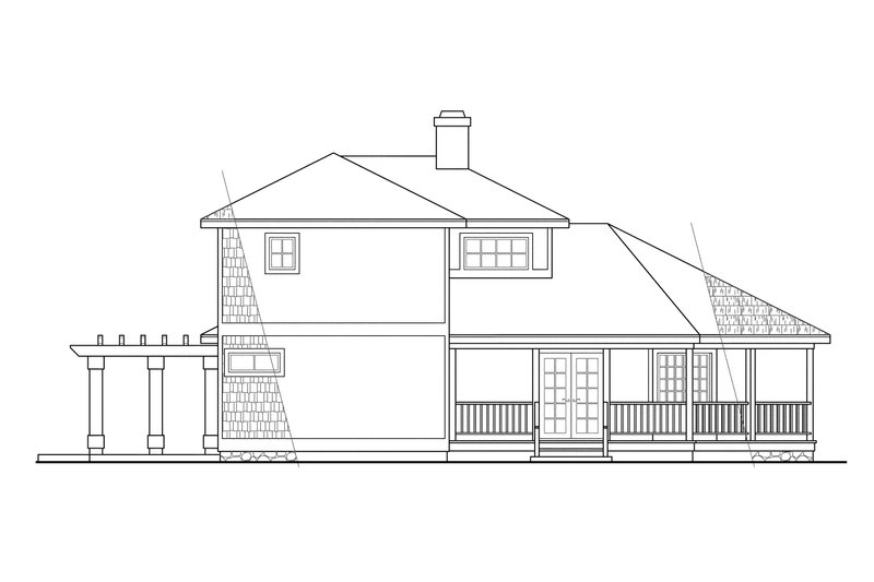Home Plan - Exterior - Other Elevation for Country House Plan #124-149 - 2 bed, 2 bath