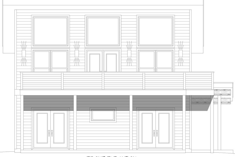 Home Plan - Exterior - Front Elevation 3 for Southern House Plan #932-1005 - 3 bed, 2 bath