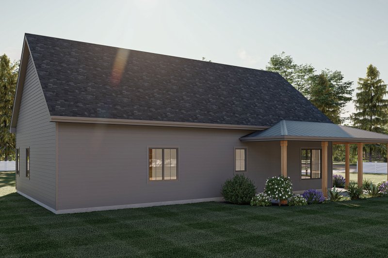 House Blueprint - Exterior - Other Elevation for Barndominium House Plan #455-592 - 3 bed, 2 bath