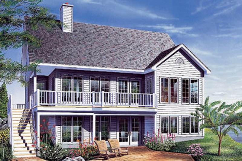 Home Plan - Traditional Exterior - Front Elevation Plan #23-454