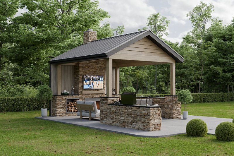 Dream House Plan - Exterior - Front Elevation 3 for Craftsman House Plan #1089-58, 0 bath