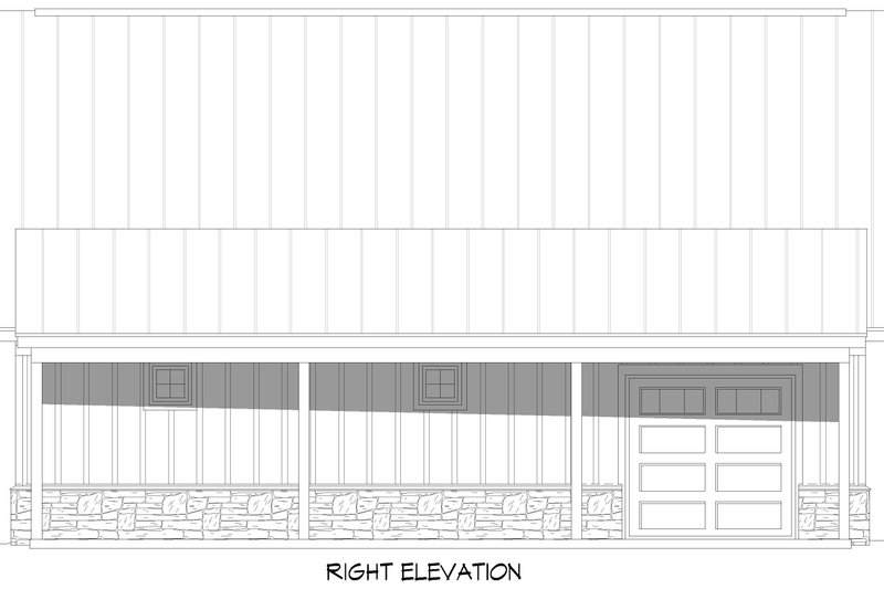 Dream House Plan - Exterior - Other Elevation 1 for Country House Plan #932-1277, 0 bath