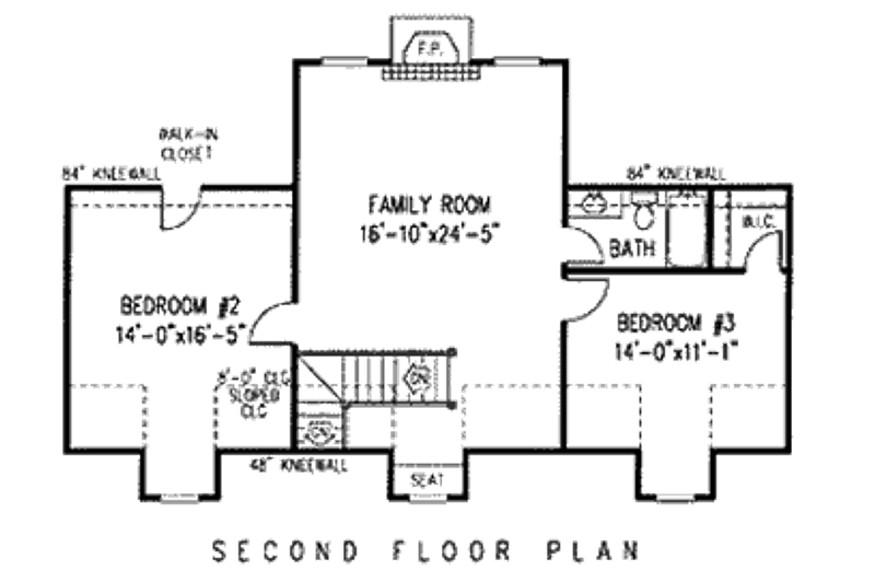 Dream House Plan - Floor Plan - Upper Floor for Country House Plan #11-203 - 3 bed, 2.5 bath