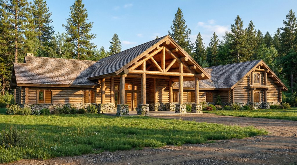 Exterior - Front Elevation 2 for Craftsman House Plan #117-373 - 4 bed, 4 bath