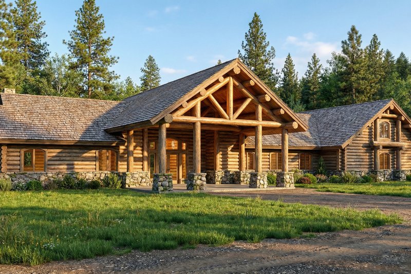Dream House Plan - Exterior - Front Elevation 2 for Craftsman House Plan #117-373 - 4 bed, 4 bath
