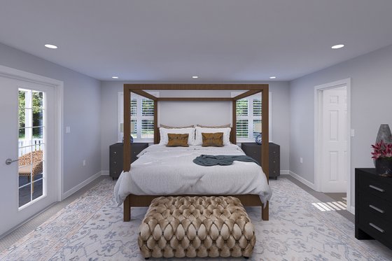 Interior - Master Bedroom 1 for Craftsman House Plan #1060-263 - 4 bed, 2.5 bath