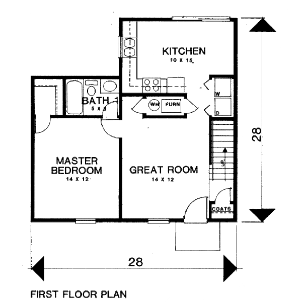 Traditional Floor Plan - Main Floor Plan #30-191