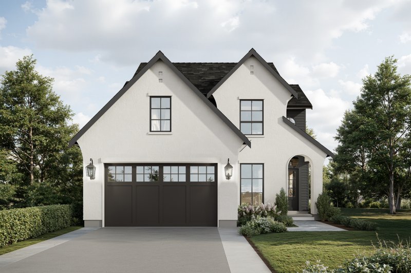Home Plan - Exterior - Front Elevation 3 for European House Plan #1114-28 - 3 bed, 2.5 bath