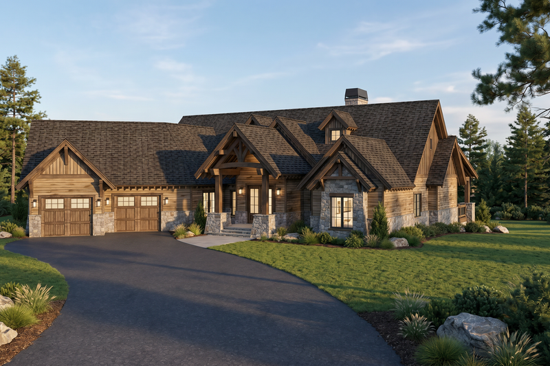 House Blueprint - Exterior - Other Elevation for Craftsman House Plan #923-512 - 5 bed, 4.5 bath