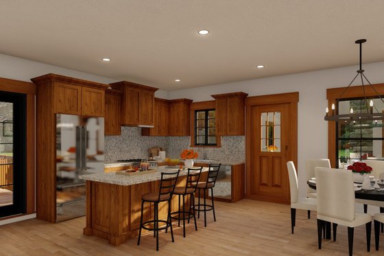 Interior - Kitchen 1 for Craftsman House Plan #923-13 - 3 bed, 2 bath
