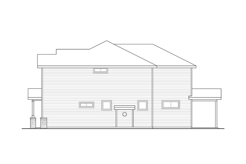Home Plan - Exterior - Other Elevation 1 for Craftsman House Plan #124-1352 - 4 bed, 3 bath