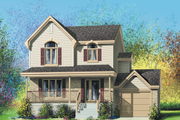 Traditional Style House Plan - 3 Beds 1.5 Baths 1246 Sq/Ft Plan #25-2001 