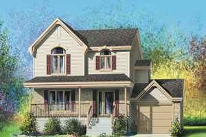 Traditional Exterior - Front Elevation Plan #25-2001