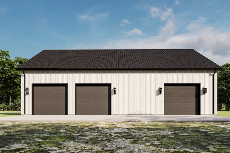 Home Plan - Exterior - Other Elevation 3 for Barndominium House Plan #1092-70 - 3 bed, 2 bath