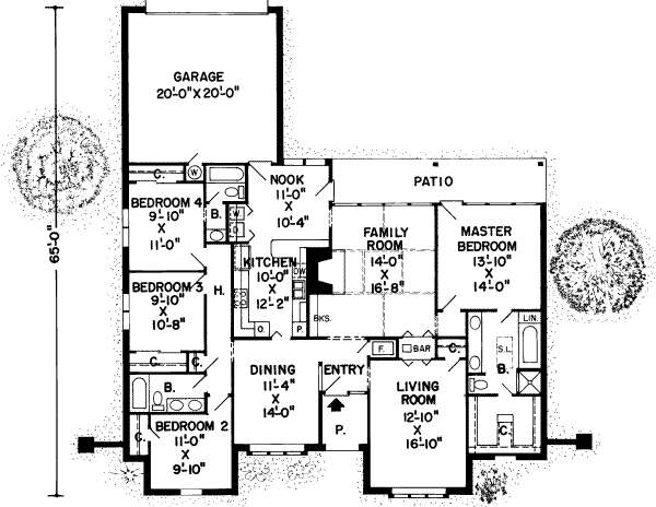 Traditional Floor Plan - Main Floor Plan #312-497