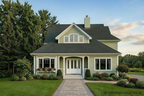 Exterior - Rear Elevation for Victorian House Plan #930-181 - 3 bed, 3 bath