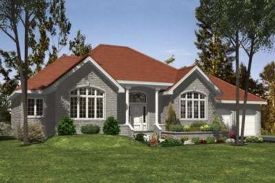 Exterior - Front Elevation for Traditional House Plan #138-128 - 3 bed, 1.5 bath