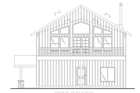 Exterior - Front Elevation 3 for Farmhouse House Plan #117-967 - 3 bed, 3.5 bath