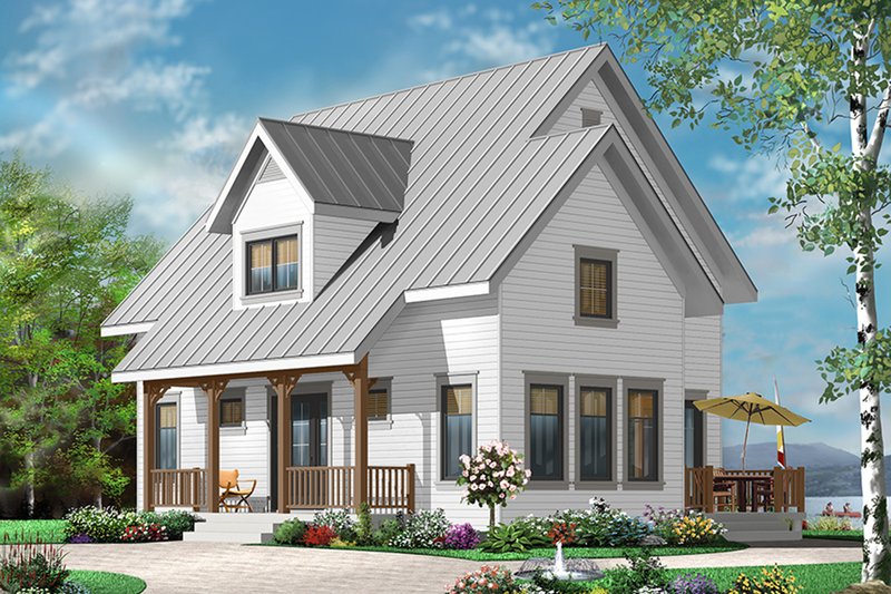 Home Plan - Country Exterior - Front Elevation Plan #23-2471