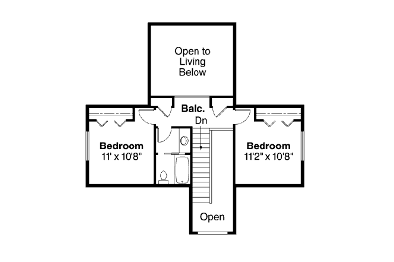 Home Plan - Floor Plan - Upper Floor House Plan #124-692 - 3 bed, 2.5 bath