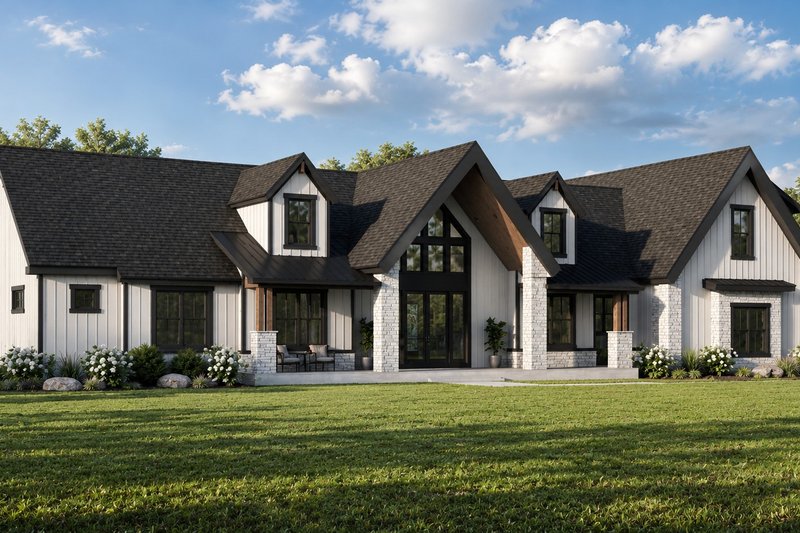 Dream House Plan - Exterior - Front Elevation 3 for Ranch House Plan #1064-506 - 3 bed, 3.5 bath
