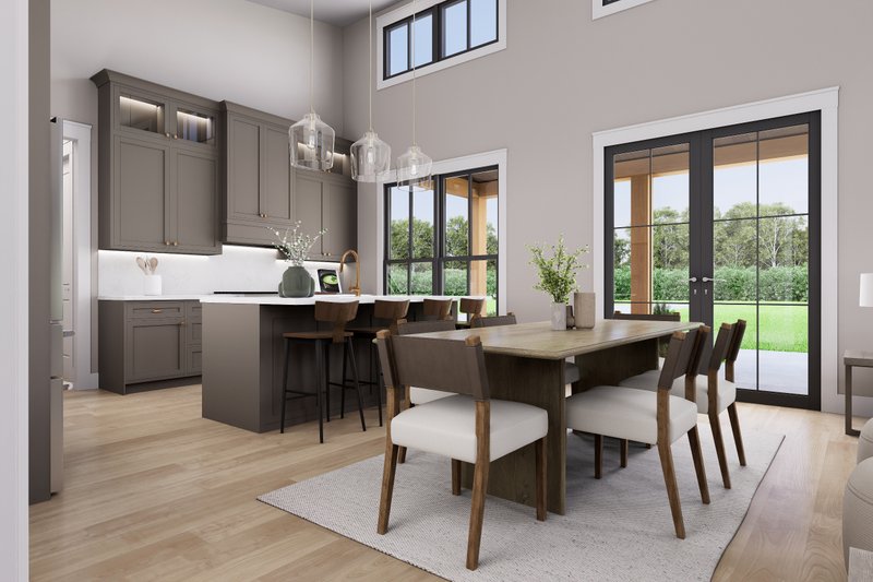 House Blueprint - Interior - Dining Room for Barndominium House Plan #430-394 - 2 bed, 2 bath