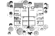 Modern Style House Plan - 2 Beds 1.5 Baths 2066 Sq/Ft Plan #303-216 