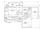 European Style House Plan - 6 Beds 4.5 Baths 2866 Sq/Ft Plan #5-394 