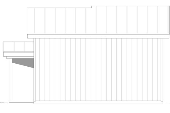 Exterior - Rear Elevation for Contemporary House Plan #932-82, 0 bath