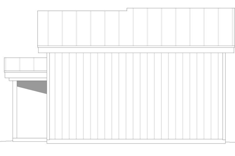Home Plan - Exterior - Rear Elevation for Contemporary House Plan #932-82, 0 bath