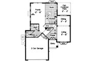 Mediterranean Style House Plan - 4 Beds 2 Baths 2032 Sq/Ft Plan #417-184 