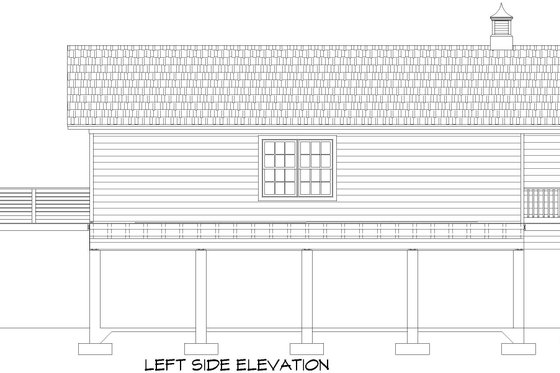 Exterior - Other Elevation for Beach House Plan #932-1037 - 3 bed, 2 bath
