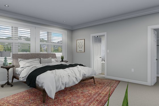 Interior - Master Bedroom for Farmhouse House Plan #1060-47 - 3 bed, 2.5 bath