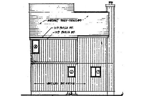 Exterior - Rear Elevation for Contemporary House Plan #312-839 - 3 bed, 2 bath