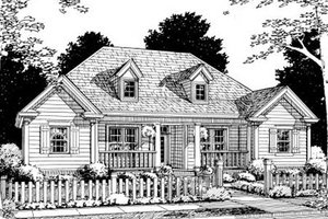 Traditional Exterior - Front Elevation Plan #20-327