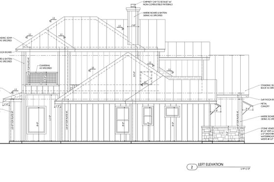 Exterior - Other Elevation 1 for Country House Plan #1110-35 - 4 bed, 3 bath
