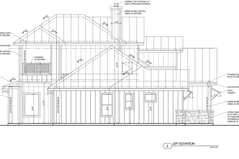 Dream House Plan - Exterior - Other Elevation 1 for Country House Plan #1110-35 - 4 bed, 3 bath