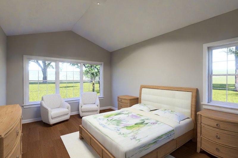 Architectural House Design - Interior - Master Bedroom for Craftsman House Plan #513-2432 - 3 bed, 2 bath