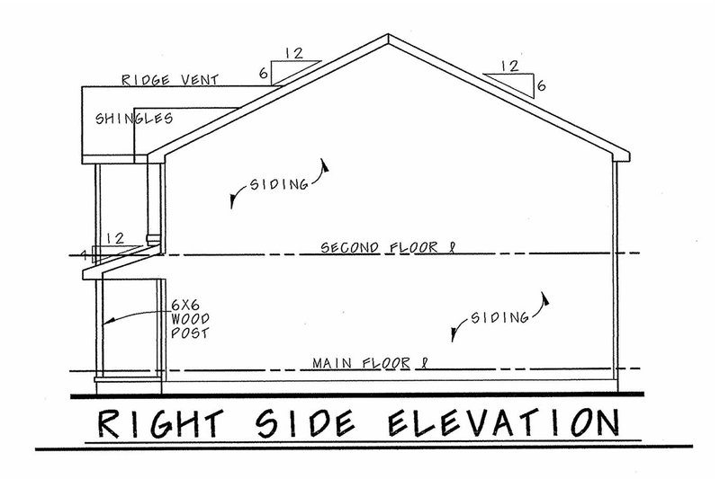 Architectural House Design - Exterior - Other Elevation 1 for Traditional House Plan #20-2407 - 3 bed, 2.5 bath