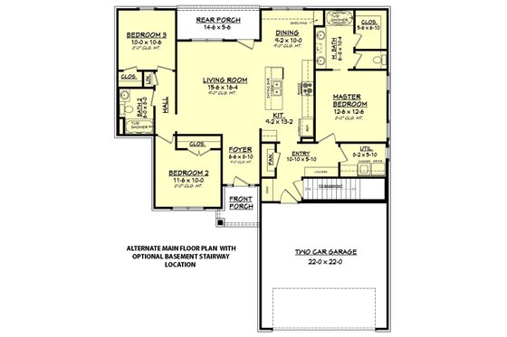 Floor Plan - Other Floor for Traditional House Plan #430-134 - 3 bed, 2 bath