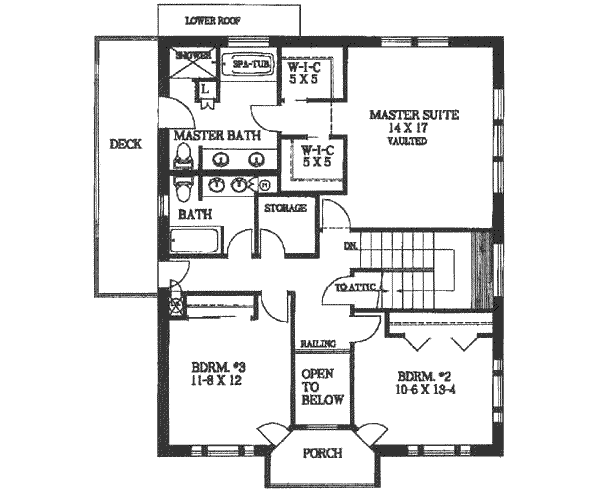 Dream House Plan - Traditional Floor Plan - Lower Floor Plan #117-130