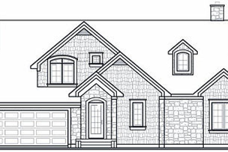 Home Plan - Exterior - Rear Elevation for Traditional House Plan #23-727 - 4 bed, 2 bath