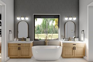 Interior - Master Bathroom for Barndominium House Plan #455-240 - 3 bed, 2.5 bath